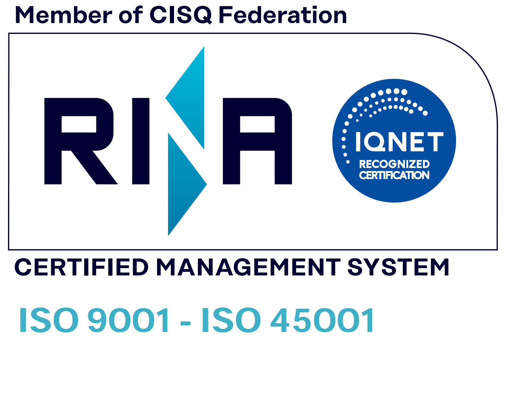 certificazione Rina e Iso